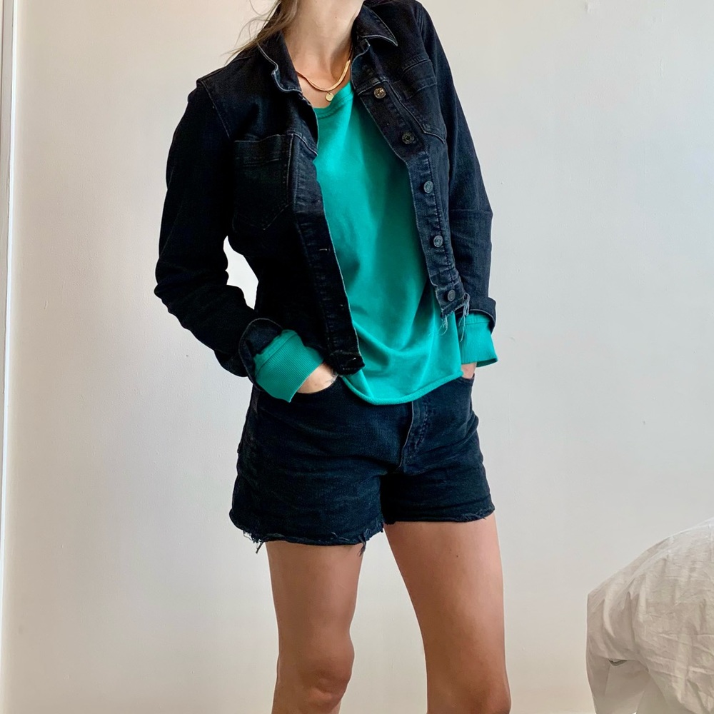 Banana Republic black jean jacket